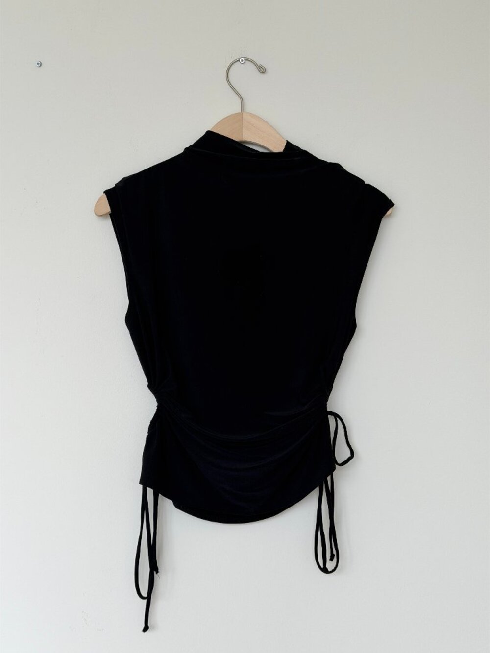 Open Edit Black Mock Neck Top - Size M